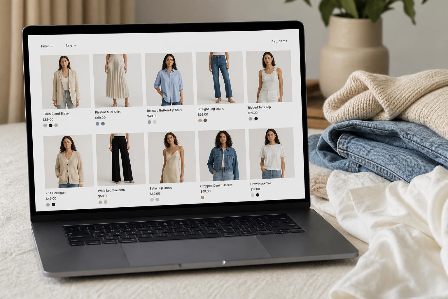 Vitrine de produtos com preço, base de Shopping e Performance Max